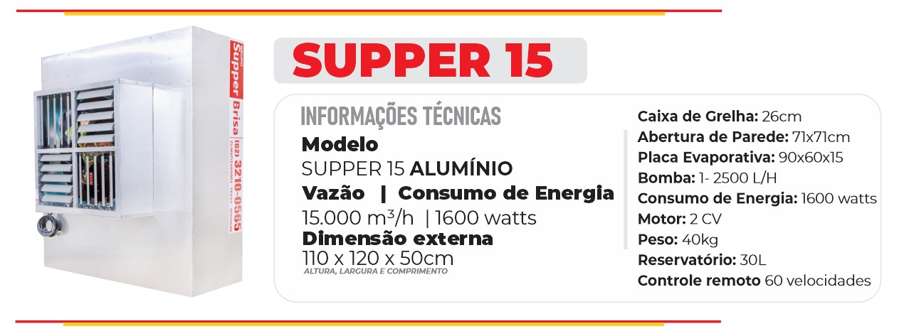 Climatizador Evaporativo Industrial | Supper 15